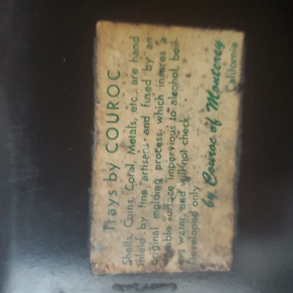 VTG. COUROC OF MONTEREY INLAID SERVING TRAY SYMPHONY COMPOSERS GRAND PIA… - Picture 3 of 12